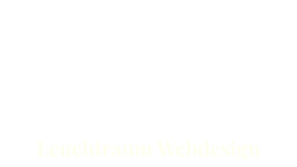Logo Leuchtraum Webdesign weiß